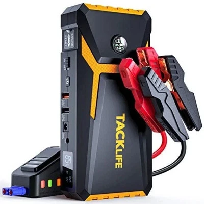 NEW TACKLIFE T8 800A 12V Peak 18000mAh Car Jump Starter-LCD-Fast Shipping Foto 1 de 4