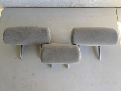 2003-2009 Toyota 4Runner Rear 2nd Row Seat Tan Cloth Headrest Set of 3 OEM - Image 1 of 4