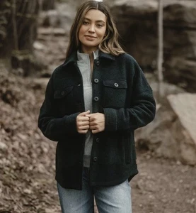 The Normal Brand Damen Small Logan Ski Lodge Jacke in Blackwatch kariert Neu mit Etikett - Bild 1 von 8