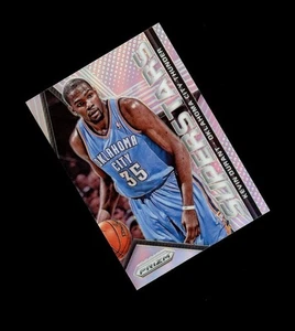 2014-15 Prizm SUPERSTARS REFRACTOR HOLO KD KEVIN DURANT! OKC Thunder - Picture 1 of 1