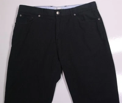 Pantalón Peter Millar Negro Franela Ladera de la Montaña 5 Bolsillos 36x26 Foto 1 de 4