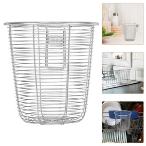 Dishwasher Cutlery Basket Kitchen Sink Utensil Holder Stainless Steel Drying - Picture 1 of 12