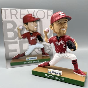 Trevor Bauer Cincinnati Reds Bobblehead 2020 TriHealth Giveaway con caja - Imagen 1 de 13