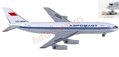 1:400 JC Wings XX40089 Aeroflot Ilyushin IL-86 CCCP-86096+Free Tractor - Image 1 of 4