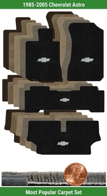 Juego de alfombrillas Ultimat personalizadas para Chevrolet Astro '85-05 con logotipo (4 piezas) #8CL Foto 1 de 4