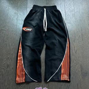 Y2k Fashion Stripes Pants American Retro Hip Hop Jogger Sweatpants Streetwear - Picture 1 of 13