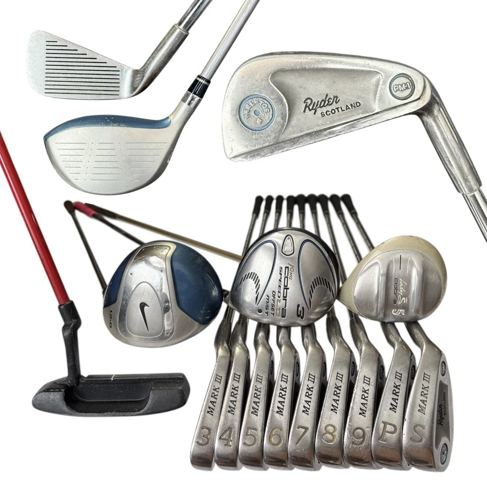 Полный комплект женских клюшек для гольфа под правую руку Nike Lady Cobra Ryder Scotland графит и сталь - Изображение 1 из 4