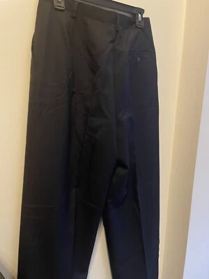 Evan Picone Dress Pants Womens 10, Lined Pleated Black Trouser, Pants. - Image 1 of 4