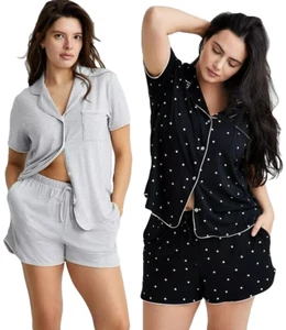 State of Day Women's 2-Pc. Short-Sleeve Notched-Collar Pajama Set - Picture 1 of 26