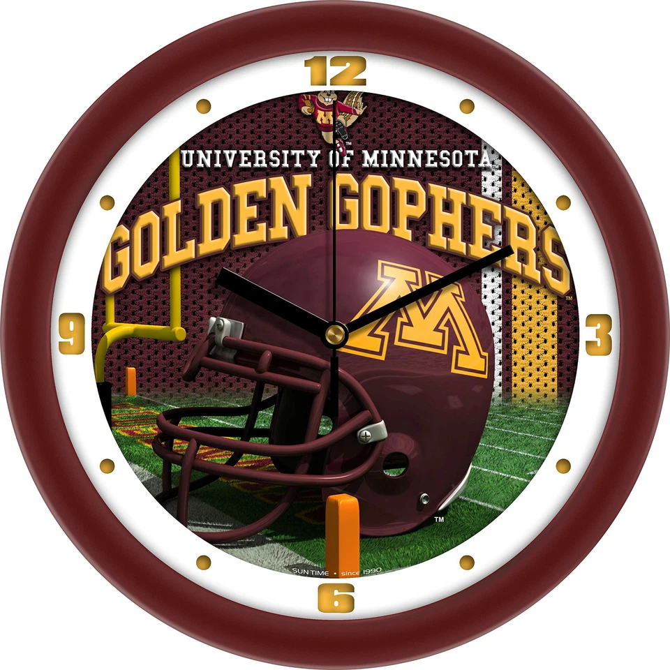 SunTime Minnesota Gophers - Reloj de pared con casco de fútbol americano Foto 1 de 1
