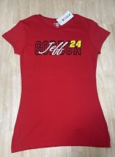 LARGE Women's JEFF GORDON #24 NASCAR Racing NAME & NUMBER Graphic Ladies T-Shirt