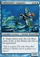 MTG-1x-Light Play, English-Ambassador Laquatus - Foil-10th Edition