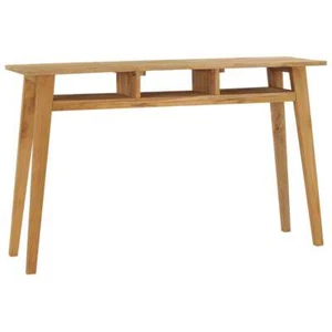 Madera Maciza de Teca Mesa Consola 120x35x75 cm Entrada Acento Auxiliar vidaXL - Imagen 1 de 7