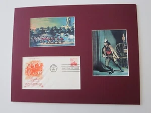 The American Fireman - Racing to the Fire & First Day Cover of Fire Pumper stamp - Picture 1 of 2