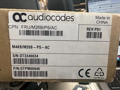 Audiocodes Power supply FRU/M26B/PS/AC New - Image 1 of 2