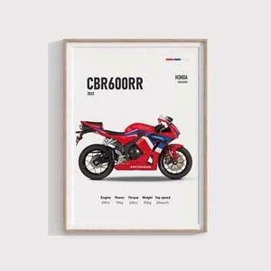 Honda CBR 600RR Zeichnung - Drucke Wandbilder - Bild 1 von 4