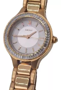 DKNY Chambers Women's Watch Silver Dial NY-2393 Case/Strap Colour Rose Gold - Picture 1 of 7