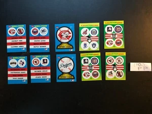 Lote de 4 tarjetas adhesivas de béisbol Fleer Action Series 1990 + 6 piezas - Imagen 1 de 7