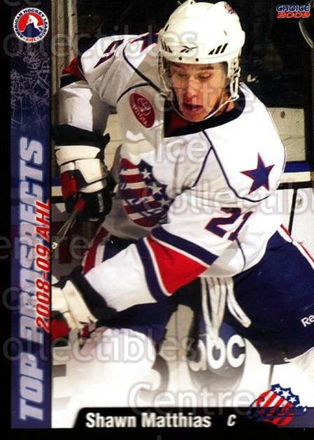 2008-09 AHL Top Prospects #37 Shawn Matthias - Image 1 of 1