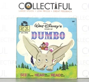 DISNEYLAND #324 - DUMBO- 24pp BOOK & 7" VINYL SINGLE - 1977🔥 - Imagen 1 de 3