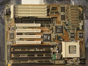Socket 7 Motherboard Mainboard J-656b baby AT ISA PCI T.W. - Afbeelding 1 van 13