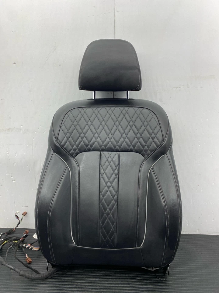 2018-2023 BMW M550 XI FRONT RIGHT SEAT UPPER BACK CUSHION W/HEADREST BLACK NAPPA - Imagem 1 de 4
