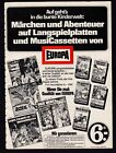 3w6532/ Alte Reklame von 1976 – EUROPA – Langspielplatten und Musikcassetten
