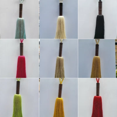 Corbata de borla grande inspirada en África abrazo cordón cordón x 2 Foto 1 de 2