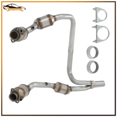 For Jeep Wrangler JK 2007-2009 3.8L Front Y-Pipe Exhaust Catalytic Converter - Imagem 1 de 4