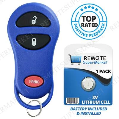 Replacement for 2001-2005 Chrysler PT Cruiser 99-05 Voyager Remote Key Fob Navy — 第 1/4 张图片