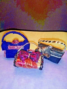 3 NEW Purses for Barbie or Compatible Dolls 11" to 18" Tall. Purses won't Open. - Picture 1 of 4