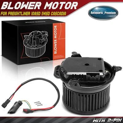 Ventilador de motor soplador calentador sin escobillas aire acondicionado para Freightliner M2 106 2003-2023 2 pines Foto 1 de 4