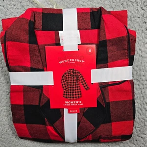 Wondershop Woman Small Red Pajama Top Checkered Soft Comfy - Picture 1 of 6