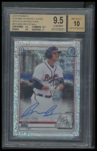 2020 Bowman Chrome Bryce Ball Auto Speckle Refractor BGS 9.5 #/299 - Picture 1 of 2