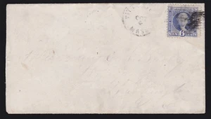US 115 6c Washington on Cover from Mass. to Washington D.C. F-VF SCV $475 - Picture 1 of 2