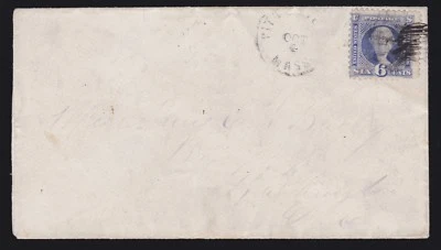 US 115 6c Washington on Cover from Mass. to Washington D.C. F-VF SCV $475 - Image 1 of 2