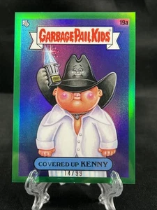 Garbage Pail Kids Chrome 7 Music Award #19a COVERED UP KENNY Green #d 14/99 - Picture 1 of 2