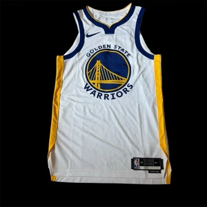 NUEVA Camiseta Nike Golden State Warriors en Blanco Auténtica Talla 40 Pequeña/Precio de venta sugerido por el fabricante $200 - Imagen 1 de 9
