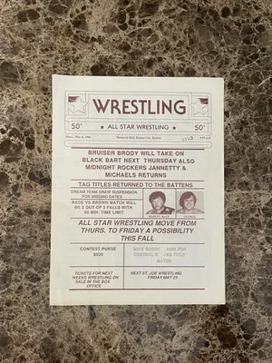 NWA Kansas City Wrestling Program 05-08-86 UWF WCW WWE WWF Flair Dusty Von Erich - Image 1 of 3