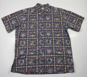 Reyn Spooner x Dietrich Varez Button Shirt Patriot USA Flag Eagle Large - Picture 1 of 7