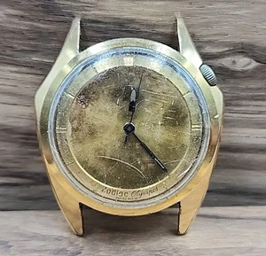 Vintage Zodiac Olympos Mystery Dial Automatic Gold Plate Watch. - Picture 1 of 7