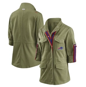 Chaqueta utilitaria Buffalo Bills WEAR by Erin Andrews oliva cremallera completa para mujer, talla L - Imagen 1 de 7