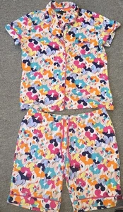Disney Luxe Mickey Mouse Pop Art Damen Pyjama Shorts Set Größe LARGE - Bild 1 von 8