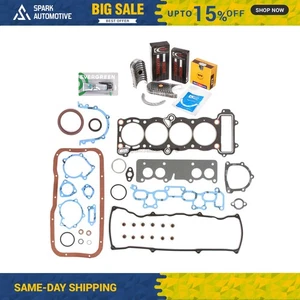 Juego completo de juntas cojinetes anillos aptos para 89-90 Nissan Sentra Pulsar 1.6L SOHC GA16i - Imagen 1 de 12