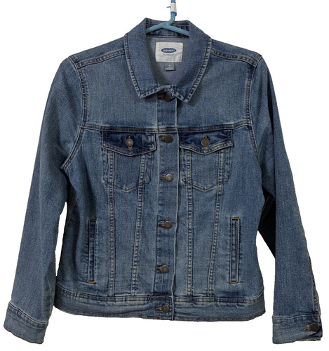 VETEMENTS Giacca camionista jeans vintage Y2K Oldy Navym den contoni botto donna