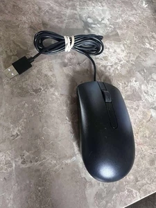 Dell MS116C Wired Optical USB Mouse Ergonomic High-Precision Black PC Laptop - Picture 1 of 2