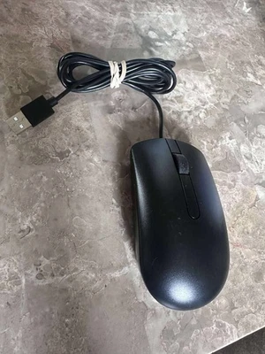 Dell MS116C Wired Optical USB Mouse Ergonomic High-Precision Black PC Laptop - Image 1 of 2