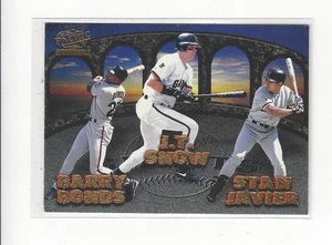 1998 Pacific Invincible Team Checklists #25 Barry Bonds/J.T. Snow Giants - Picture 1 of 1