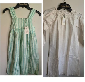 Mia And Finn Cotton Night Dress (2 dresses) Size 7-8Y - Picture 1 of 7