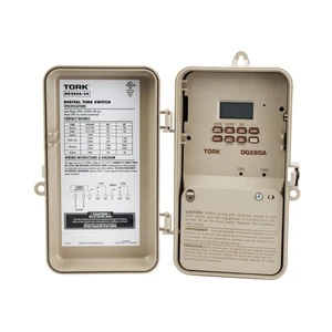 INTERRUPTOR DE TIEMPO 24 HORAS TORK DG280A-24 2 CANALES 24 VAC 50/60 HZ FUENTE DE ENTRADA, SPDT - Imagen 1 de 4